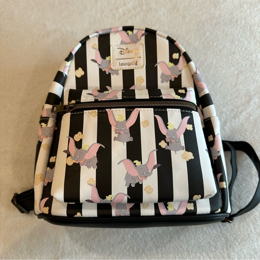 Loungefly Disney Dumbo Black and White Backpack